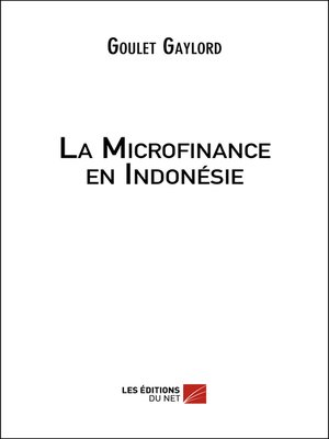 cover image of La Microfinance en Indonésie